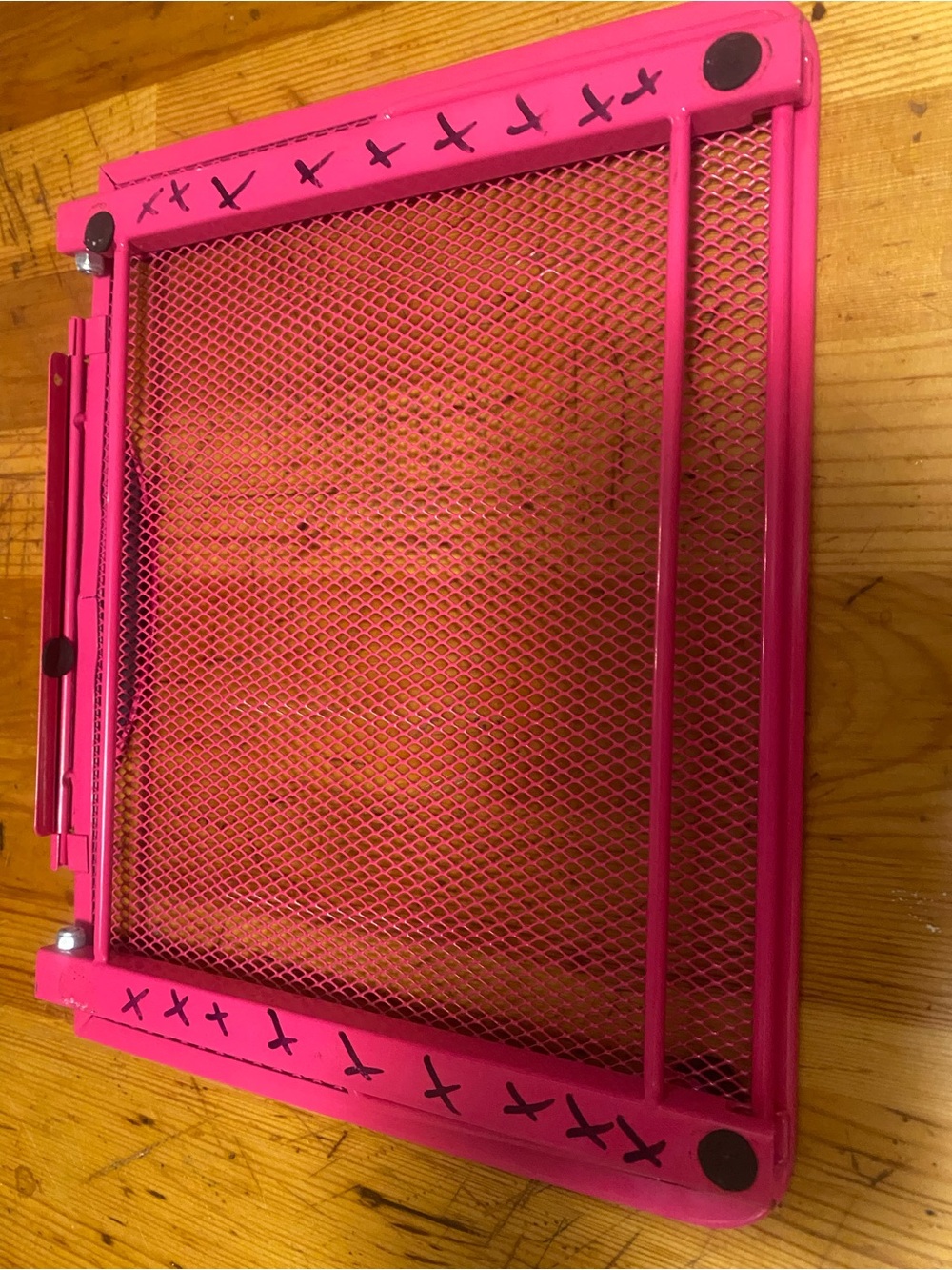Bright Hot Pink Mesh Lap Desk holder or iPad holder